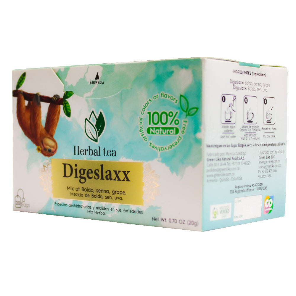 Digeslaxx Herbal Tea – Detox & Digestion Support (20 Tea Bags)