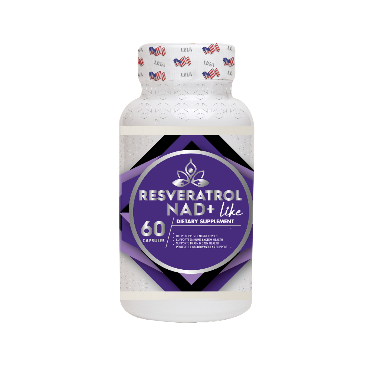 Resveratrol – Antioxidant Supplement for Cellular Health & Longevity (60 Capsules)